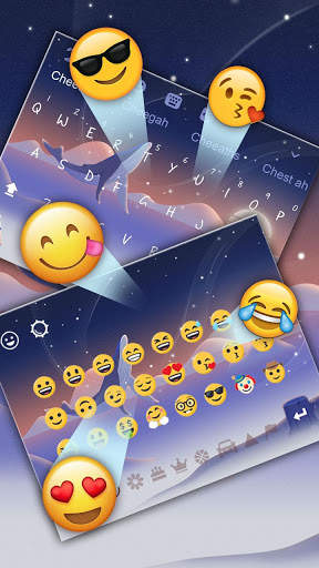 BLue Whale Keyboard Theme screenshot 3