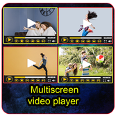 Multiple screen video player,parallel icon