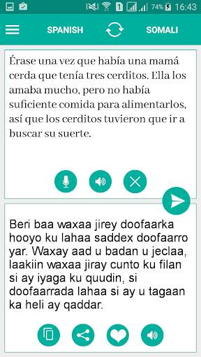 Somali Spanish Translator screenshot 1
