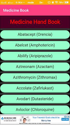Medicine Hand book screenshot 2
