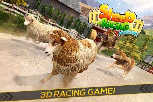 Sheep Racing Adventure Game 3D screenshot 1