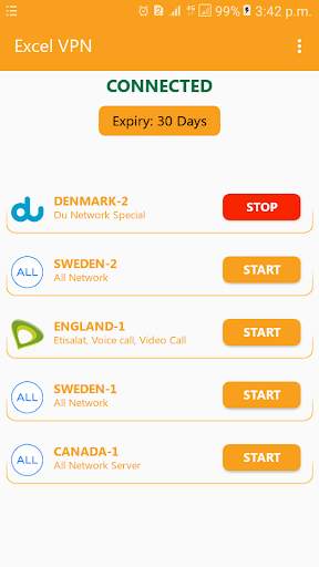 Exel VPN screenshot 3