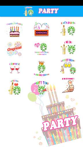 Party Sticker GIF Free screenshot 1