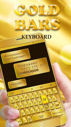 Luxury Golden Keyboard Theme for Android screenshot 1