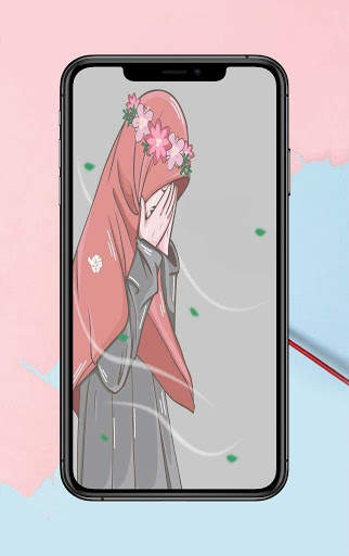 Hijab Kartun Wallpaper screenshot 5