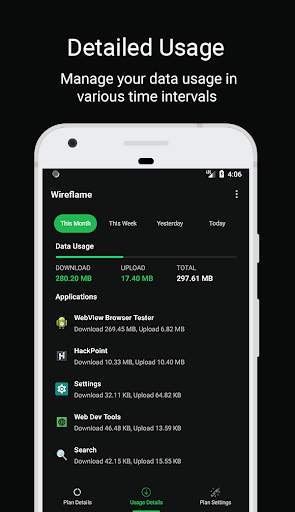 Wireflame - Data Usage Monitor, Data Manager screenshot 3