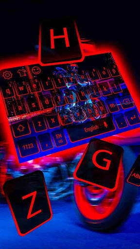 Motorcycle racer keyboard screenshot 2