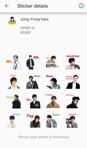 Jung Yong Hwa WA | Sticker screenshot 3