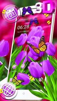 3D Tulip Flower Parallax Launcher Theme💐🌷 screenshot 3