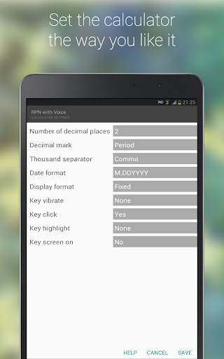 S3 RPN Calculator with Voice 13 تصوير الشاشة