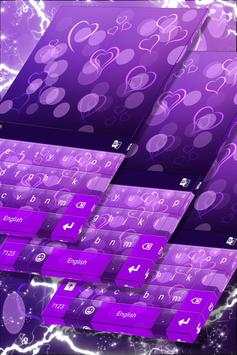 Purple Bokeh Hearts Theme screenshot 1