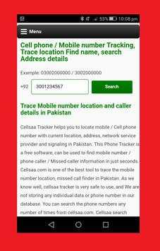 Mobile Number Information Pakistan screenshot 5