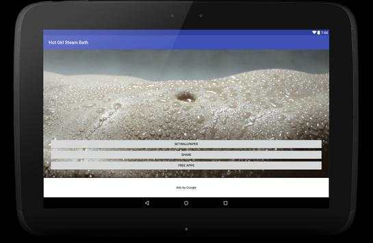 Hot girl Steam Bath Live Wallpaper screenshot 3