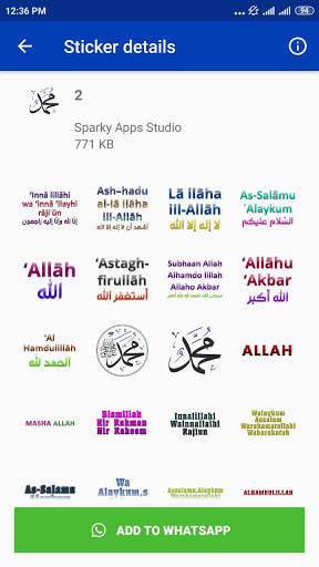Islamic Stickers - WA Sticker screenshot 2