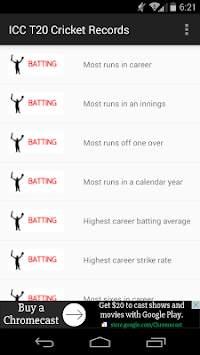 ICC T20 Cricket Records screenshot 1