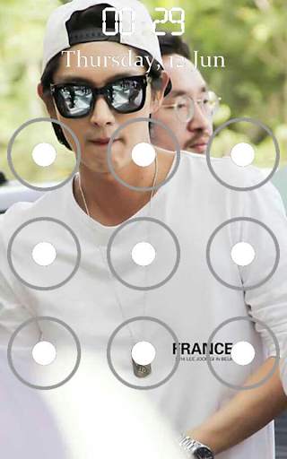 Lee Joon Gi Pattern Lock Screen screenshot 1