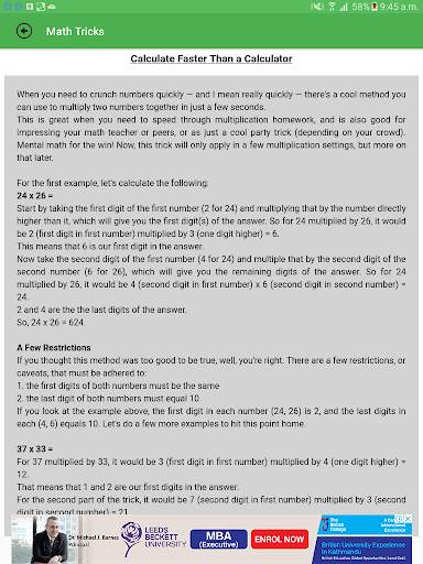 Math Tricks screenshot 7