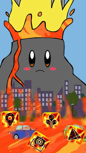 Cute Volcanic Lava Theme скриншот 1