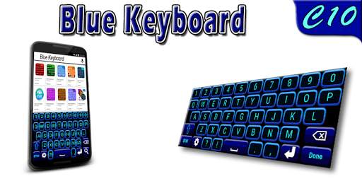 Blue Neon Keyboard स्क्रीनशॉट 5