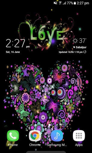 Multicolor Heart Live Wallpaper screenshot 2