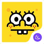Yellow cute sponge theme 608