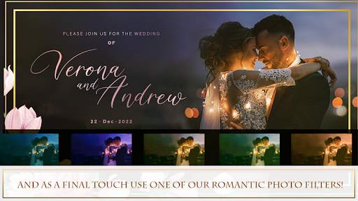 Wedding Invitation Photos with Text screenshot 4