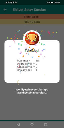 Ehliyet Sinav Sorulari 2020 - Çıkmış Sorular screenshot 4