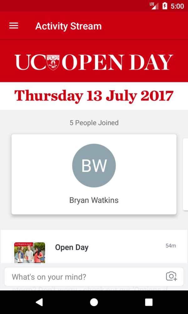 UC Open Day 2017 screenshot 2