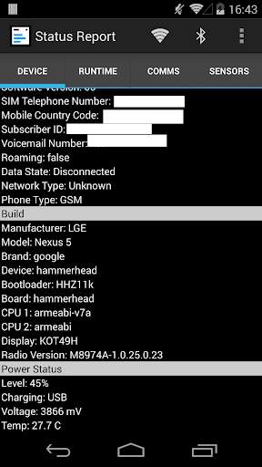 Status Report - Device Info, Util, IMEI, GPS, WiFi screenshot 1