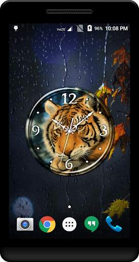 Tiger Clock Live Wallpaper screenshot 3