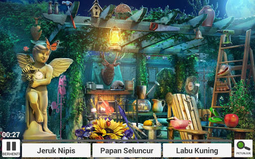 Benda Tersembunyi Taman - Permainan Puzzle screenshot 1