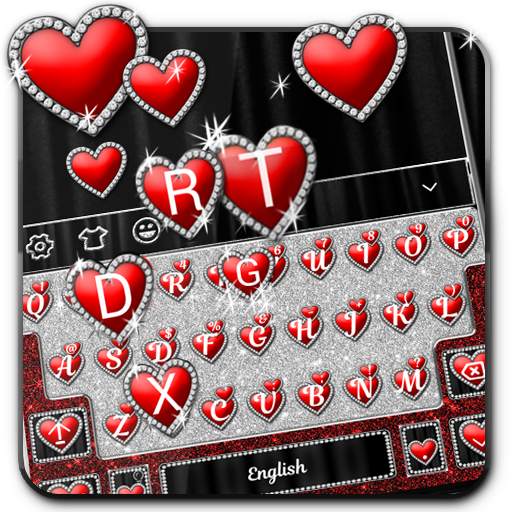 Love & Hearts Keyboard Theme 10001004
