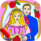 Coloring Games Barby girls icon