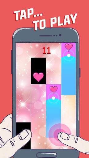 Lovely Heart Piano Tiles screenshot 1