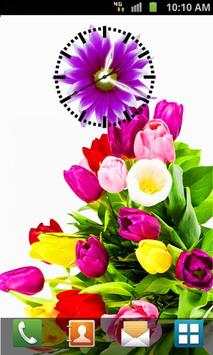 Flower Clock Live Wallpaper screenshot 3