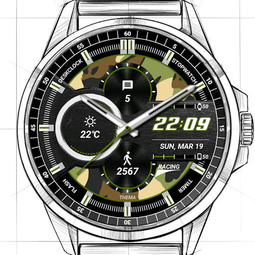 Racing Watch Face & Clock Widget screenshot 11
