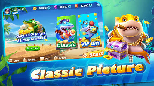 Fishing Hunter-捕魚獵人Classic arcade game fishing screenshot 1