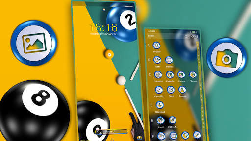 Pool Ball Launcher Theme screenshot 3
