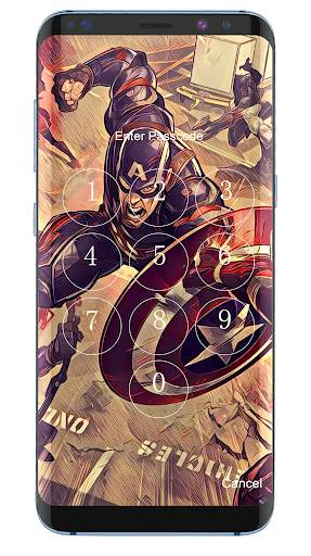 Superheroes Lock Screen 4 تصوير الشاشة