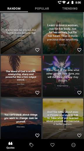 QuotePic - Inspirational Quote App screenshot 1