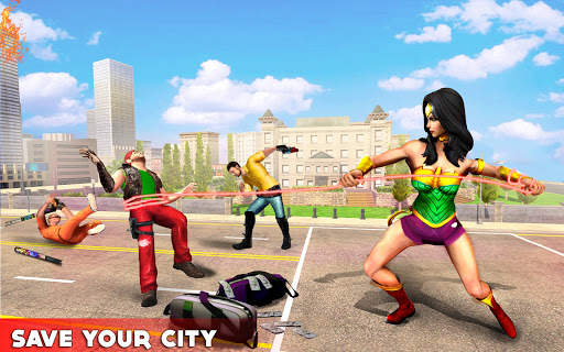 Amazing Super Human: Miami Rope Hero New Game 2021 स्क्रीनशॉट 1