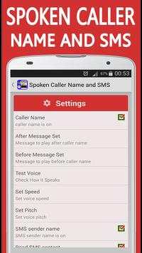 Spoken Caller Name and SMS screenshot 2