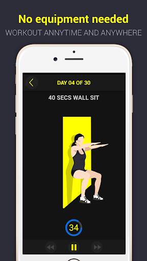 30 Day Wall Sit Challenge Free screenshot 3