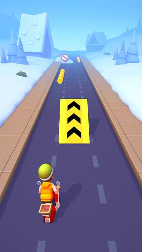 Deliveryman: running bike race 3D screenshot 1