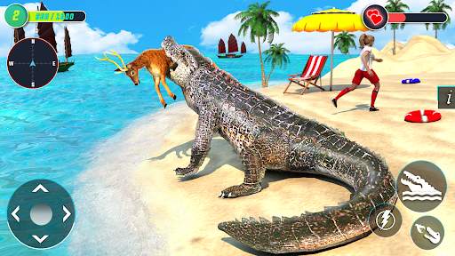 Angry Crocodile - Animal Games screenshot 1