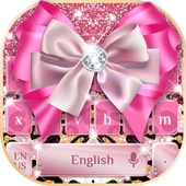 Pink Glitter Cheetah Keyboard icon