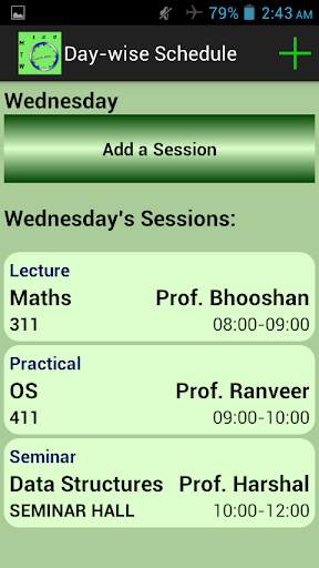 TimeTable screenshot 2