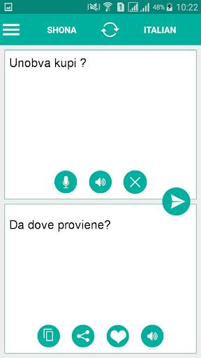 Shona Italian Translator screenshot 1