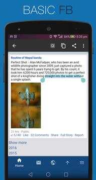 Basic For Facebook -Save Money screenshot 2