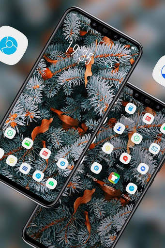 Flower theme black shark for Galaxy M20 screenshot 2